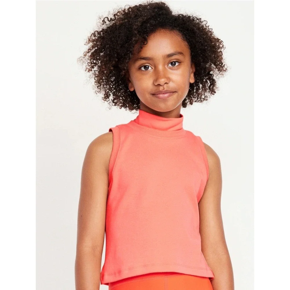 NWT Old Navy Active Sleeveless Mock-Neck Shirt LOT Of 3; Girl Size XL (14-16)